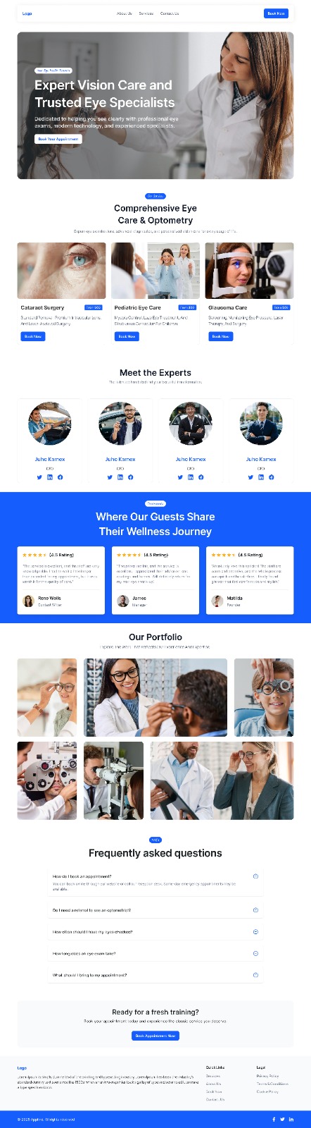 Optician Website