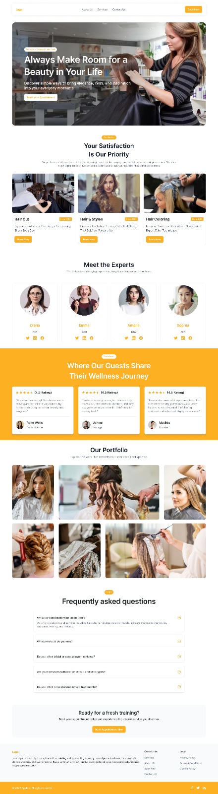 Beauty Salon Website