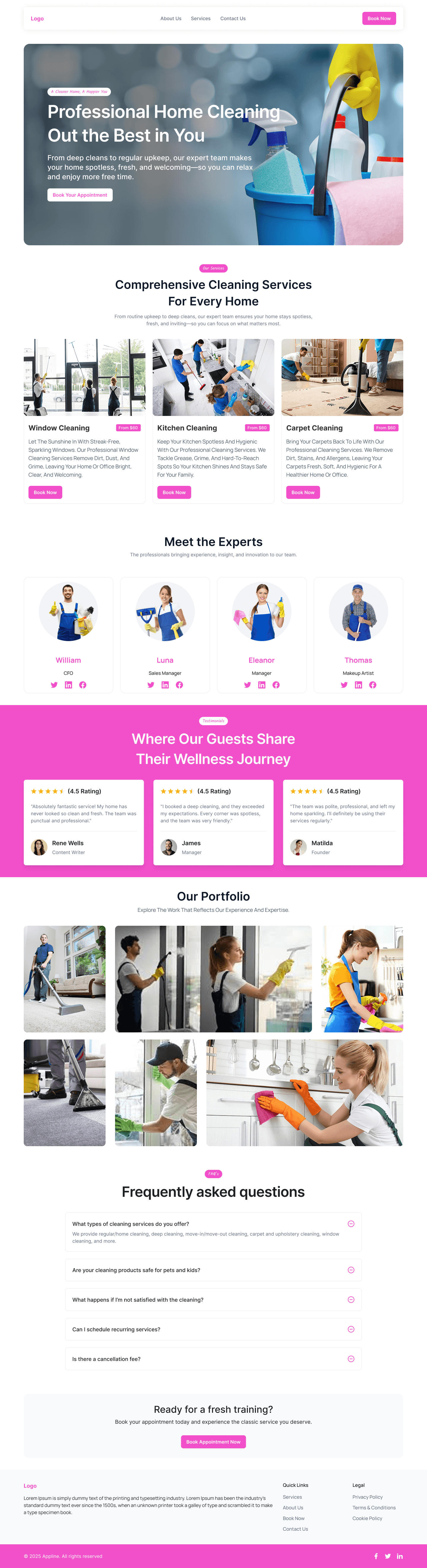 03/04/2026 House Cleaning Service Website