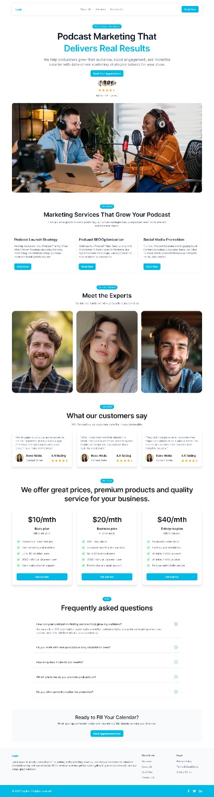 09/04/2026 Podcast Marketing  Agency  Website