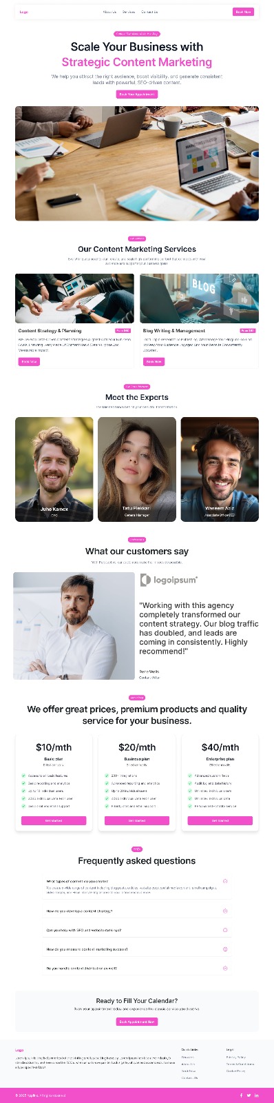 09/04/2026 Content Marketing Agency  Website