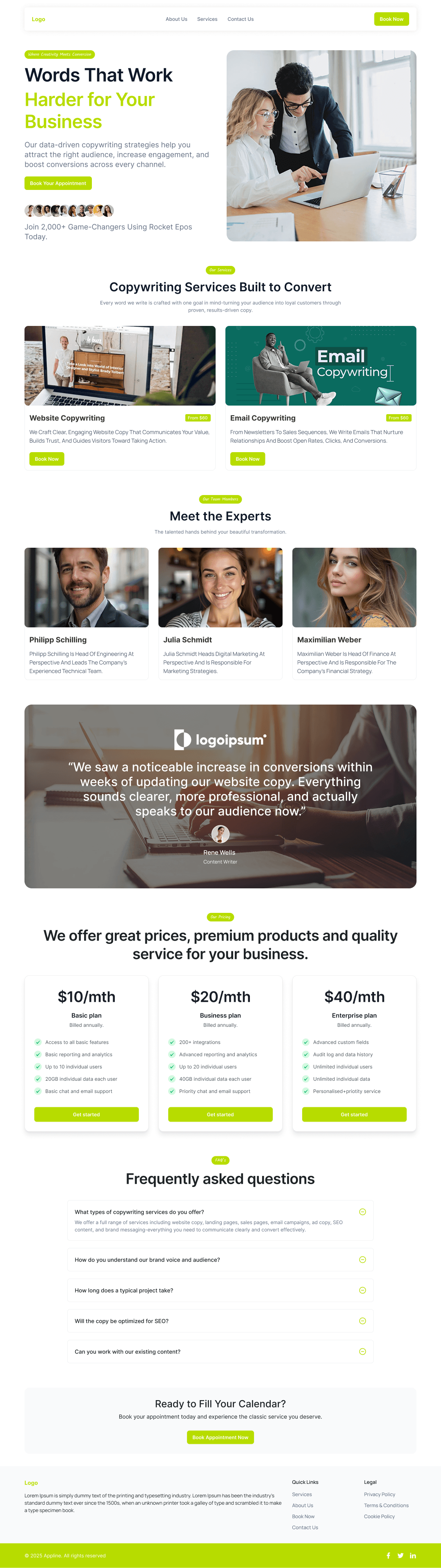 13/04/2026 Copywriting Agency  Website